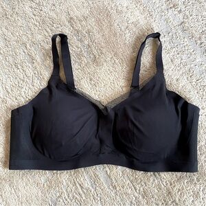 Honeylove Liftwear Crossover Bra Wireless Molded Cups Black: 1X